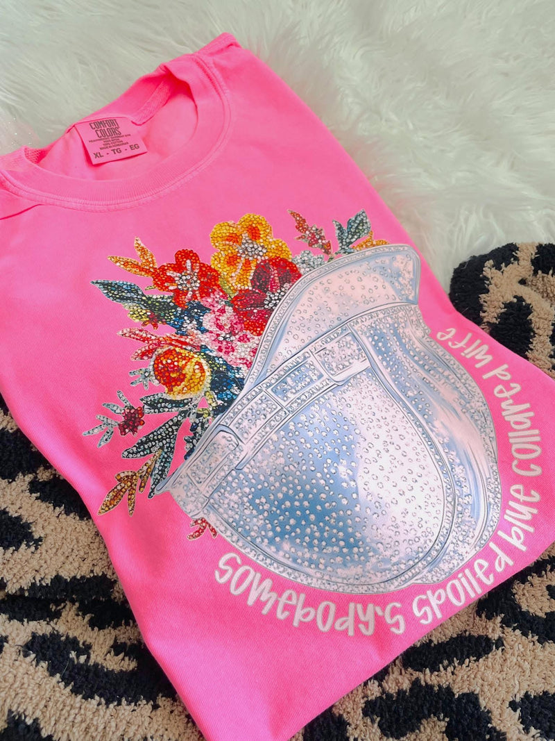 Somebody’s spoiled blue collar wife tee