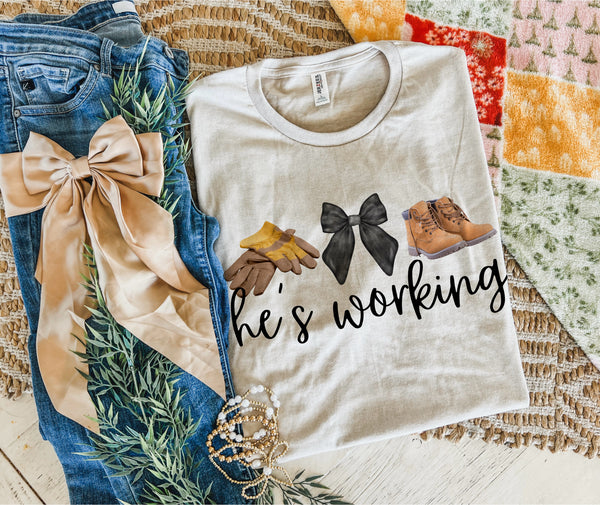 He is ____ tee (multiple options)