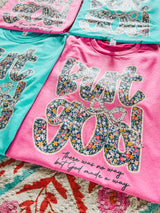 But God Mint floral tee