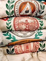 Vintage Gameday Crest sweatshirts or tees