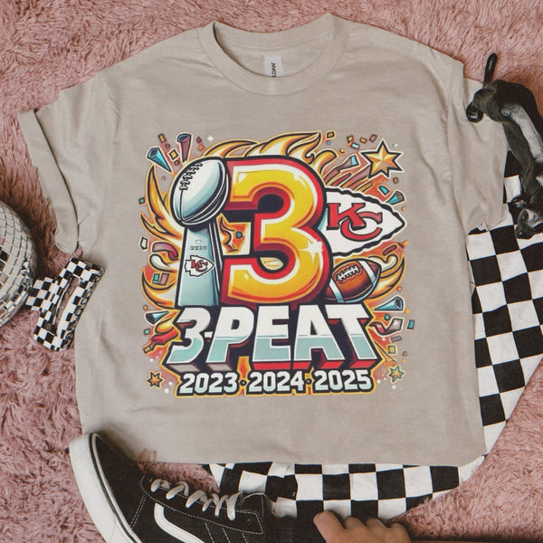 Kansas City chiefs 3 peat tee