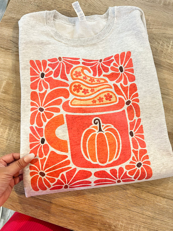 Artistic Pumpkin spice sweatshirt