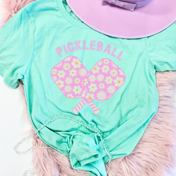 Pickleball mint tee