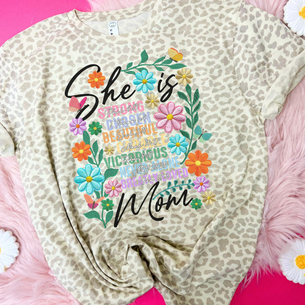 She is Mom biblical tee