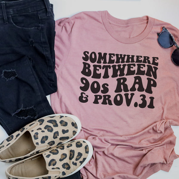 Between 90s rap & Proverbs tee