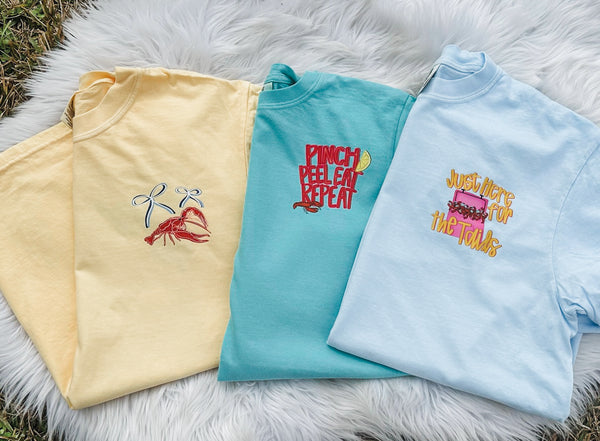 Just here for the tails tee