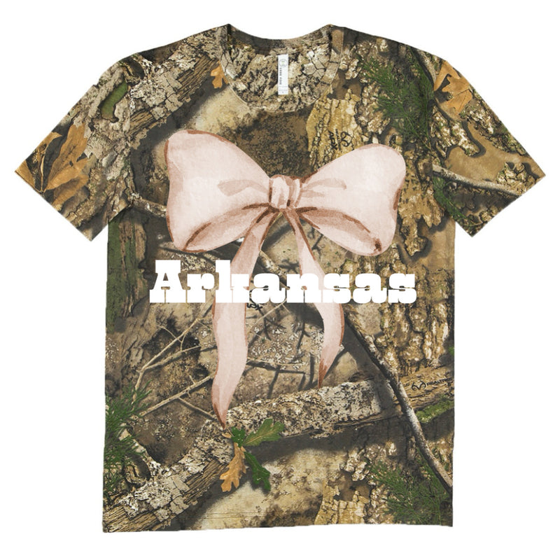 Camo — Bow, State tees