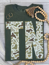 Camo state - comfort colors tee