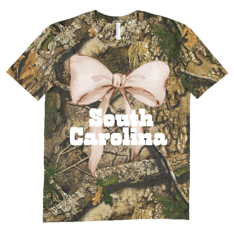 Camo — Bow, State tees