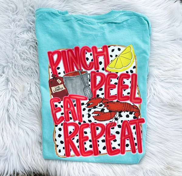 Pinch peel repeat tee