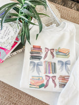Sweet stacks of books sweatshirt or tee
