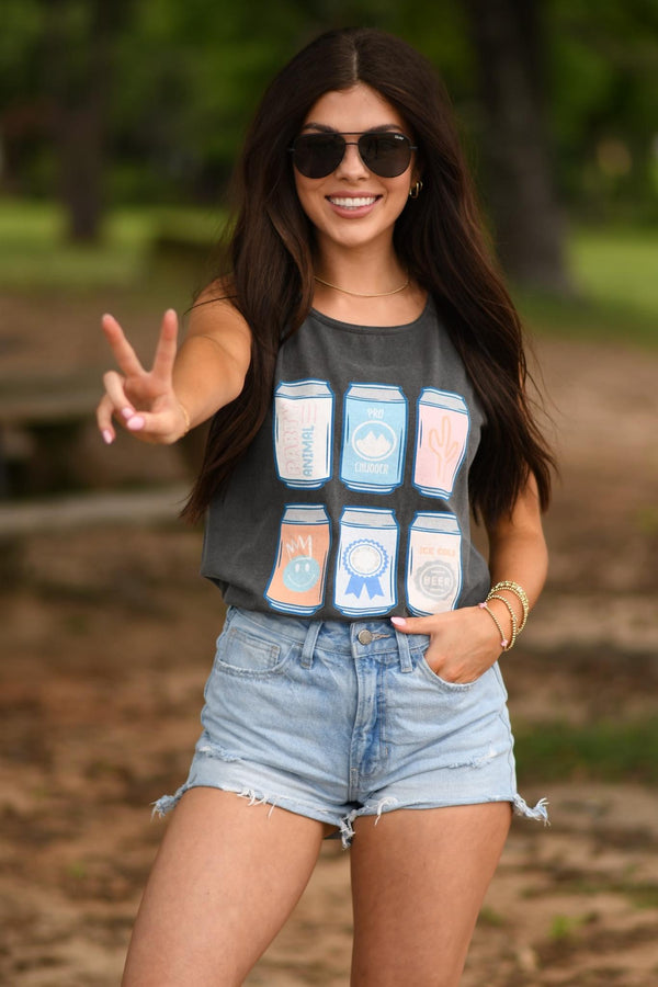 Cute Beer Cans Pepper tank