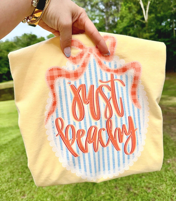 Just Peachy banana tee