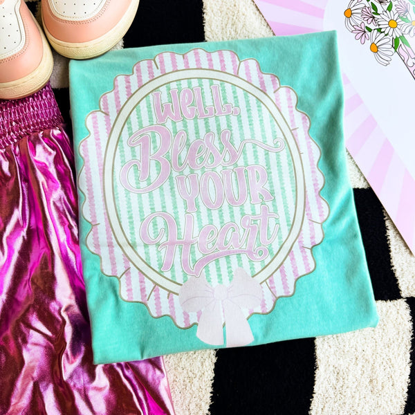 Well bless your heart mint tee