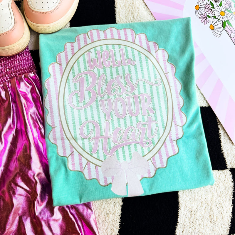 Well bless your heart mint tee