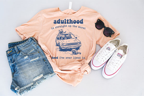 Adulthood - worst hood tee