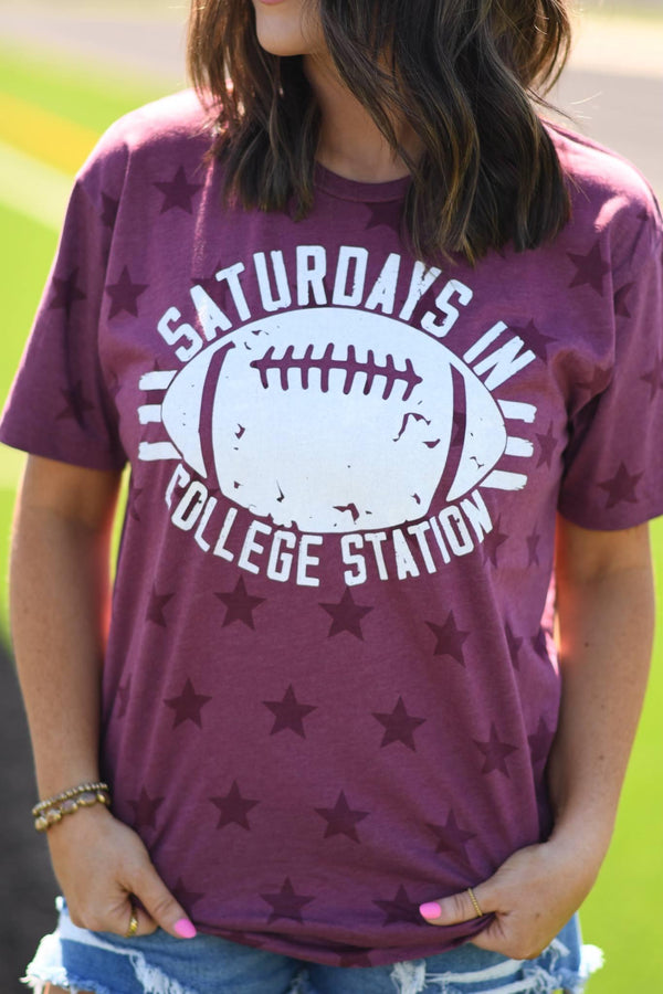 Saturdays in College station tee