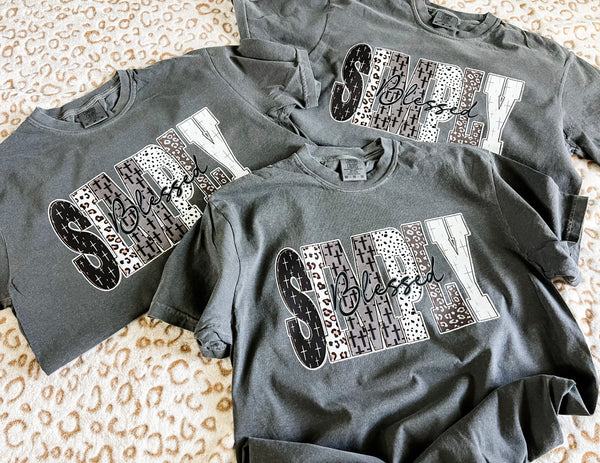 Simply blessed comfort colors pepper tee