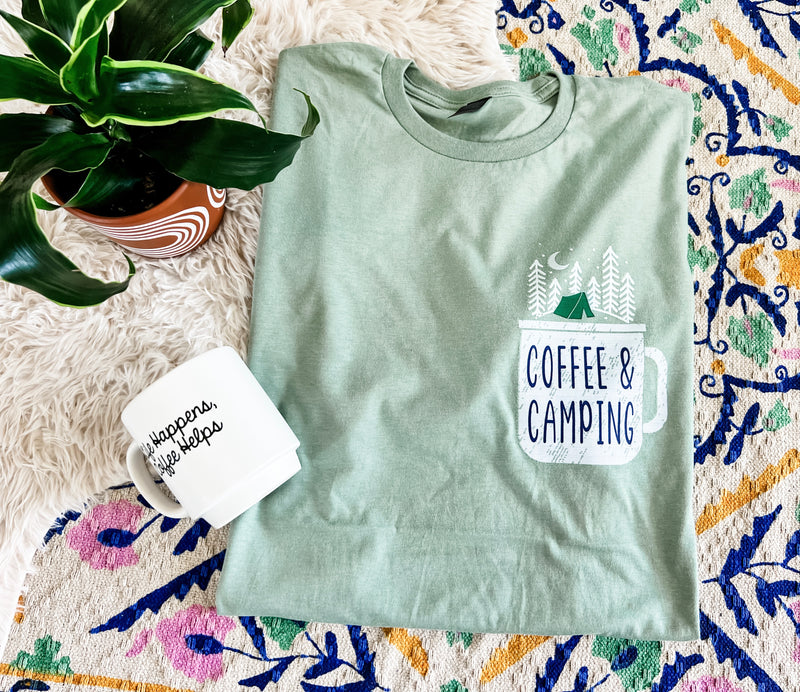 Coffee and camping tee