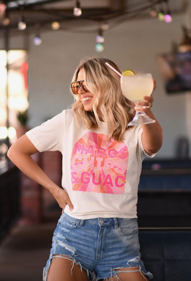 Margs , chips and Guac tee