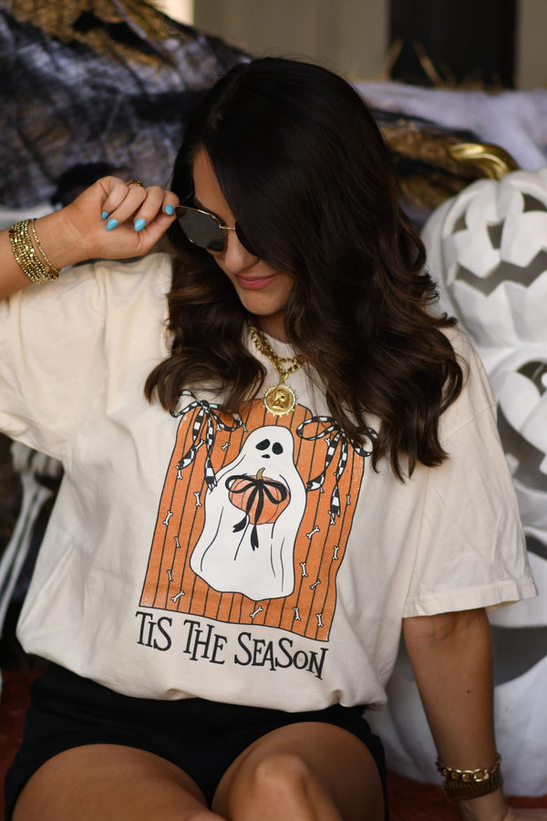 Tis the Season coquette ghost tee