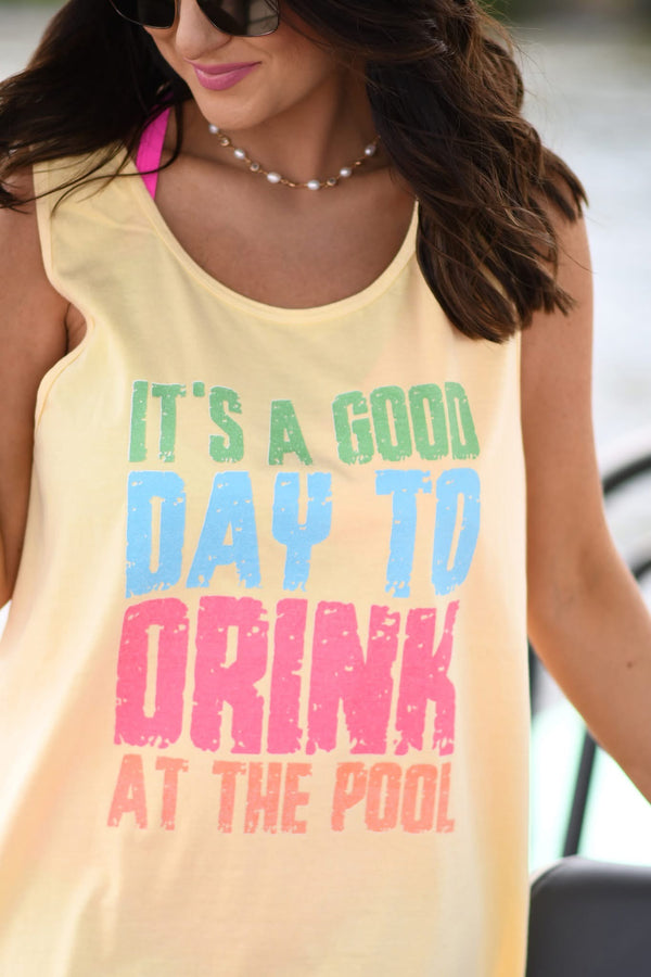 It’s a good day to drink at the pool tank