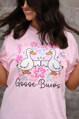 Goose bumps pink tee