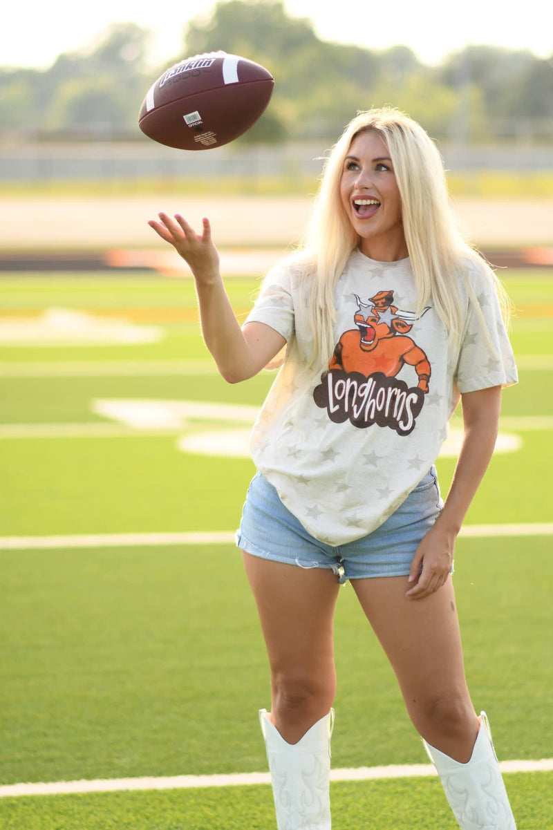 Longhorn Mascot Fun tee