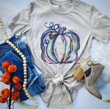 Watercolor Pumpkin tee