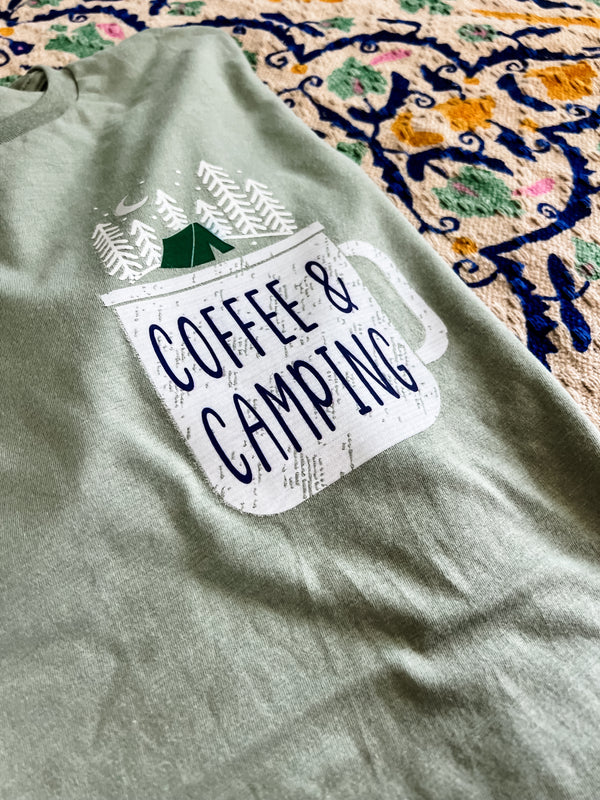 Coffee and camping tee