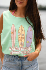 High tides & Good vibes tank