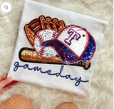 MLB Gameday faux bling tees