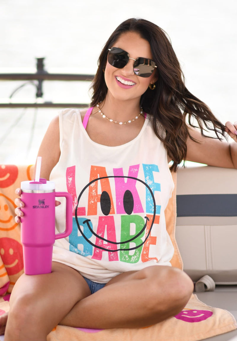 Lake babe comfort colors tank