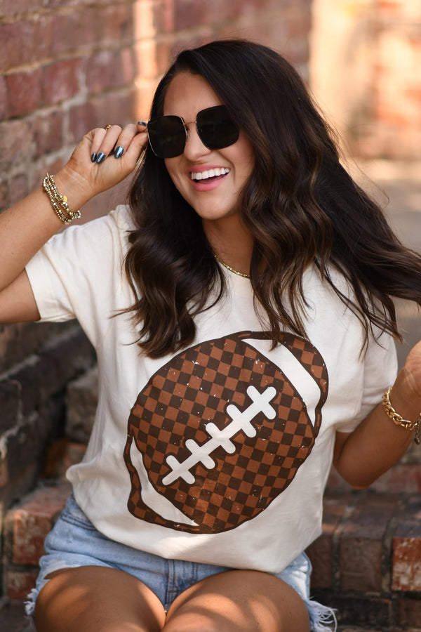 Checker Football tee
