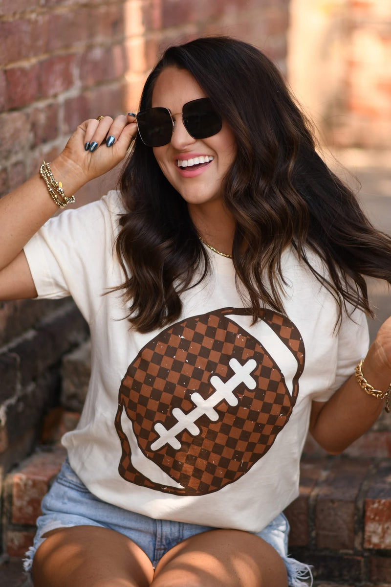 Checker Football tee