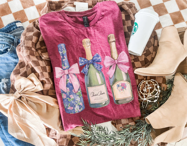 Pretty Champagne Bottles tee