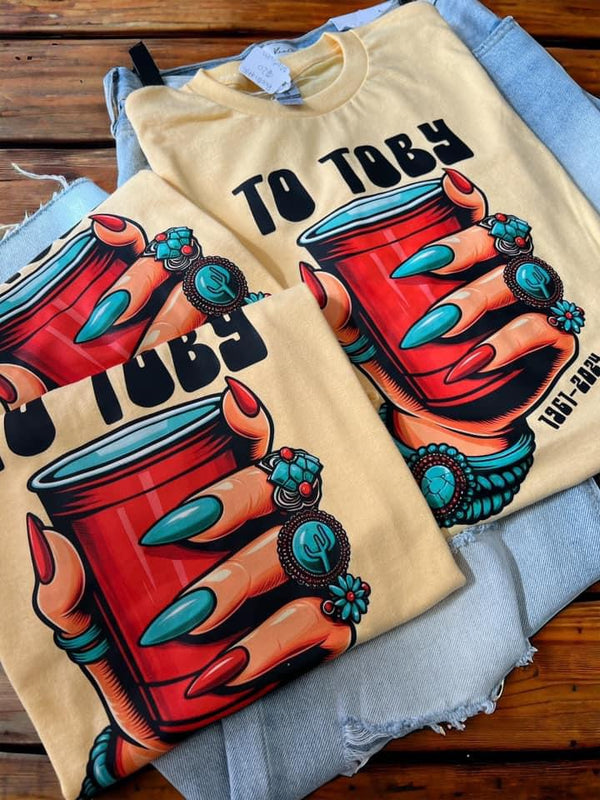 To Toby red solo cup tee