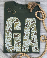 Camo state - comfort colors tee