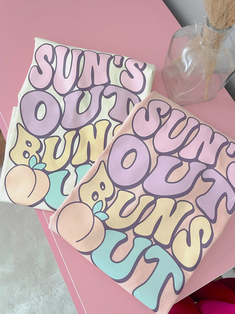 Suns out buns out front/back tee