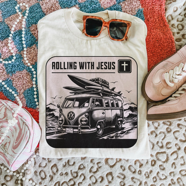 Rolling with Jesus tee