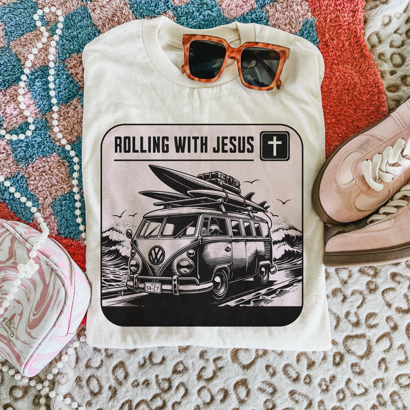 Rolling with Jesus tee