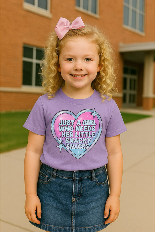 Just a girl who needs a little snacks snack tee