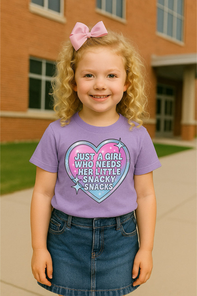 Just a girl who needs a little snacks snack tee