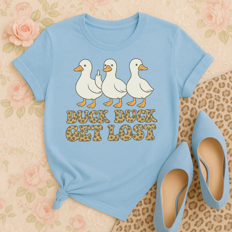 Duck duck, get lost tee