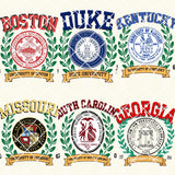 Vintage Gameday Crest sweatshirts or tees