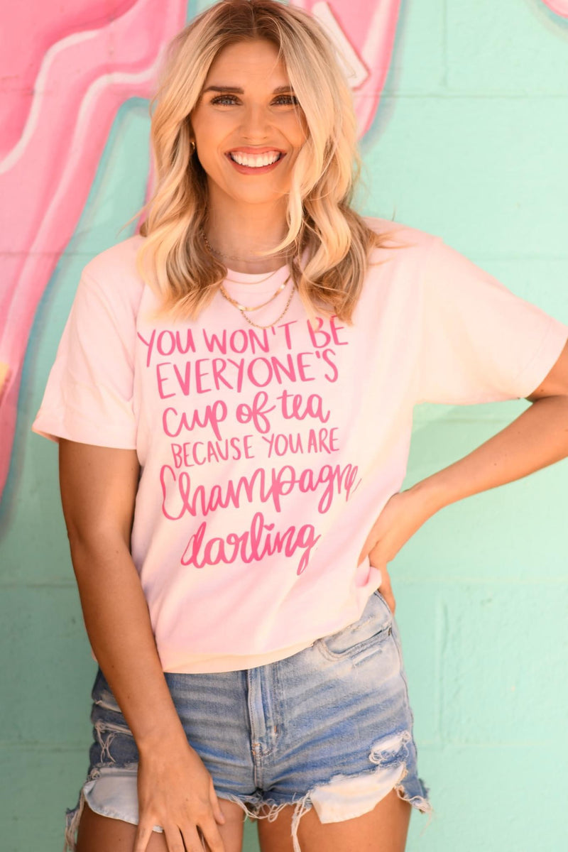 Won’t be everyone’s cup of tea, because you’re champagne tee