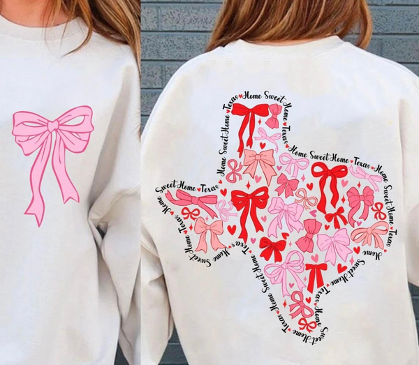 Bows of Texas front/back sweatshirt