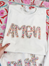 Floral Godly cream tees