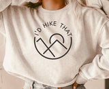 I’d hike that ash tee or sweatshirt