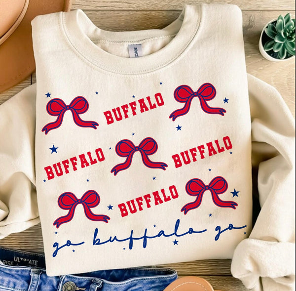 Buffalo Bills Bow tan sweatshirt